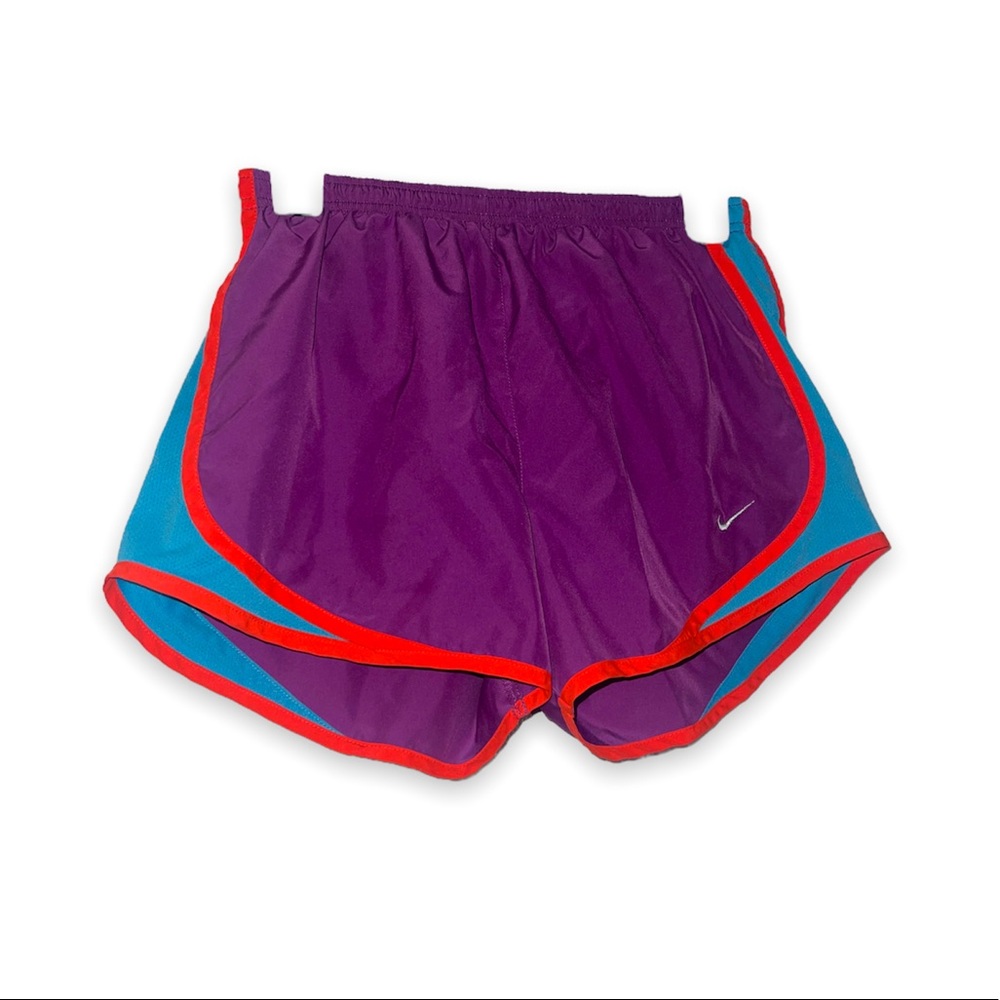 Purple Nike sports shorts